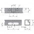 Петли Sensys для дверей с алюминиевыми рамамисо встроенным демпфером Silent System (Sensys 8638i), без покрытия, навеска на среднюю стенку, Угол открывания 95°, под прикручивание (-)