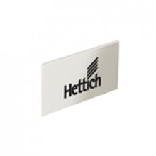ArciTech, заглушка с логотипом Hettich, поверхность под нержавеющую сталь
