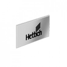 ArciTech, заглушка, с логотипом Hettich, поверхность под хром